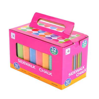 colorful safety washable jumbo blackboard Sidewalk Chalk for 3 years baby