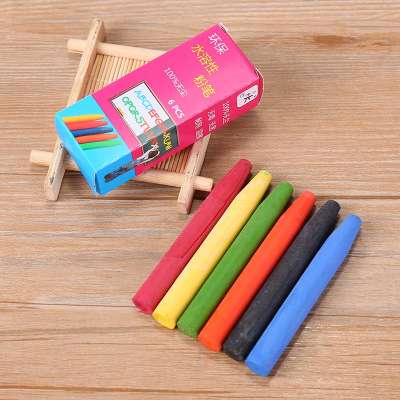 Wholesale custom colour chalk school stationery water soluble dustless chalk